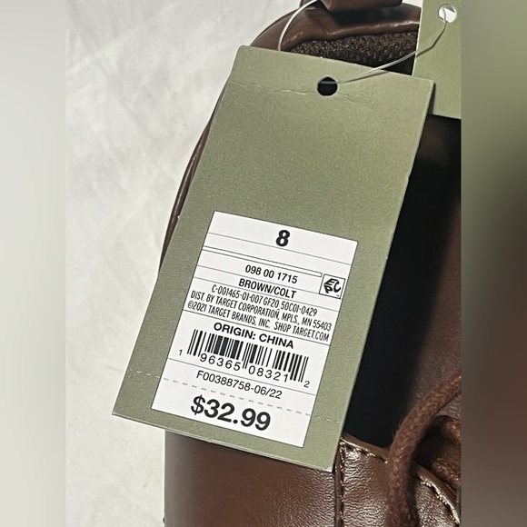 Goodfellow Brown Leather Men's Shoes Size 8 NWT - Picture 7 of 12